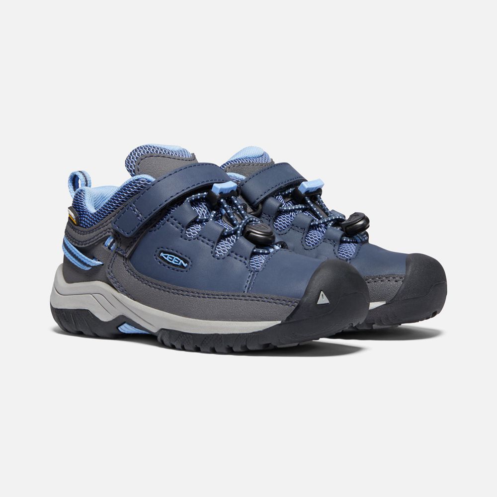 Chaussure de Randonnée Keen Enfant Bleu | Targhee Waterproof | PQFNZ-8754